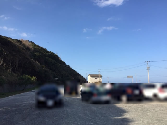 志賀海神社の駐車場